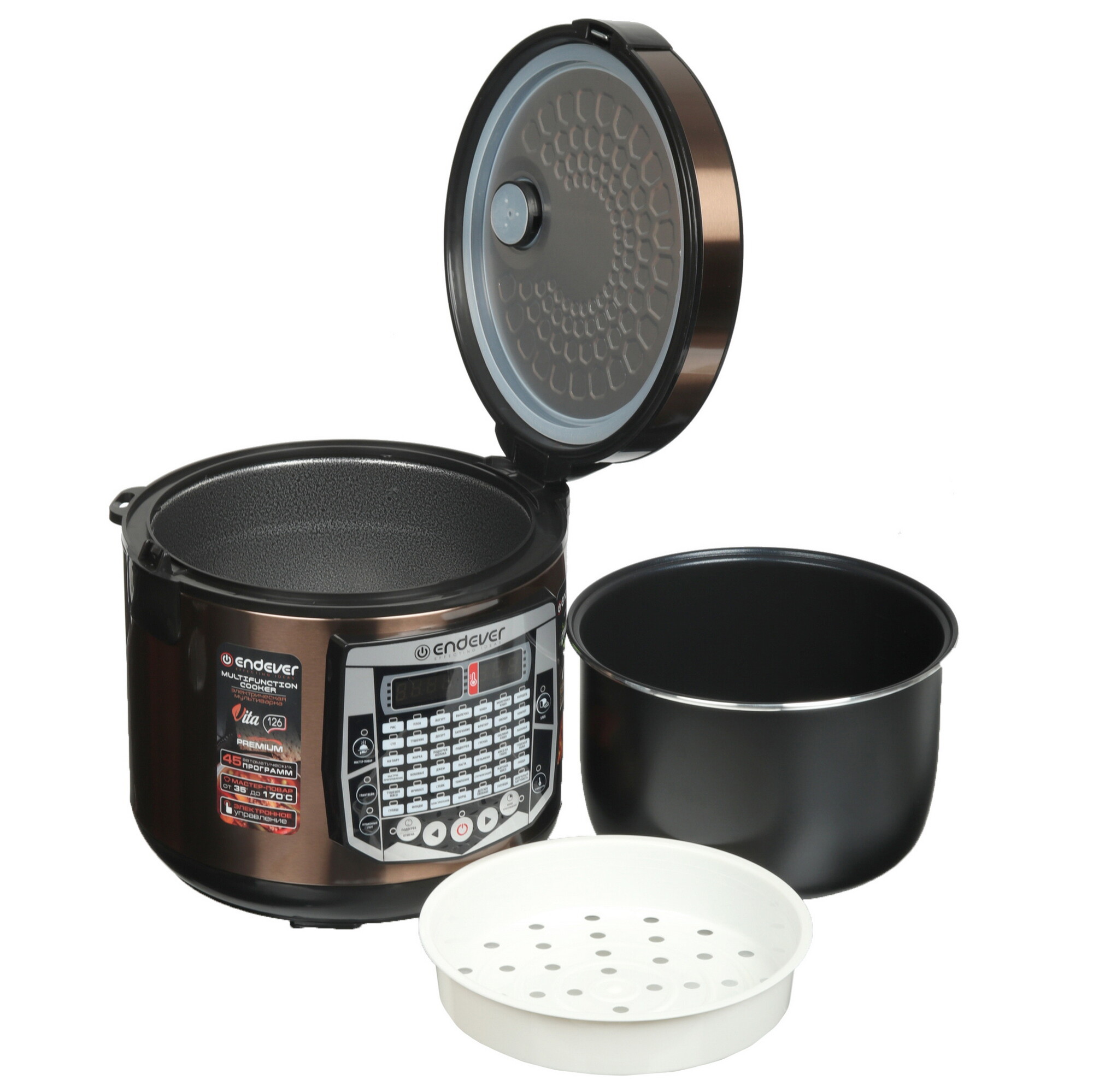 9091425 Мультиварка Endever Vita-126 коричневый STDN-0035232 - Вид №5