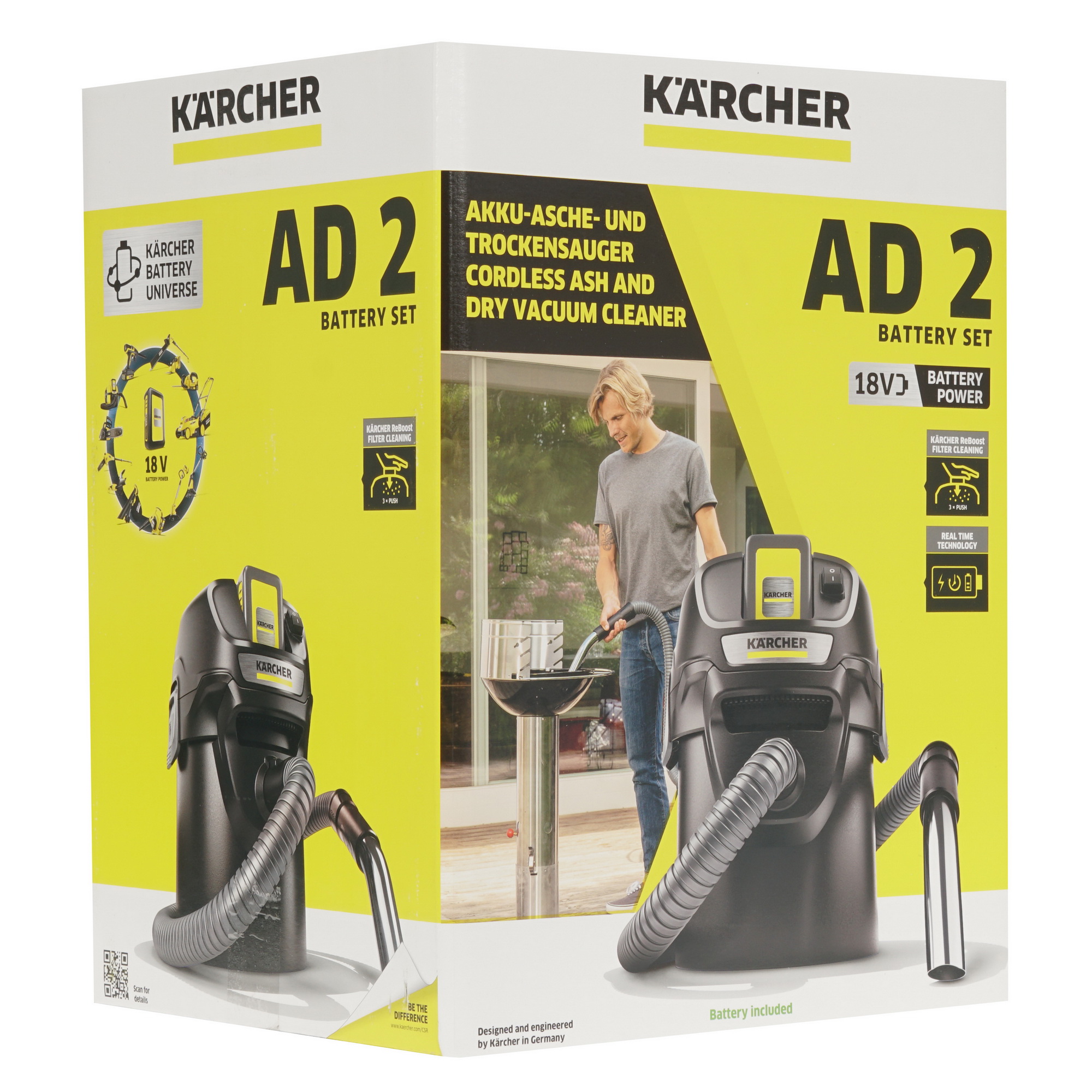 Пылесос для золы аккумуляторный Karcher AD 2 Battery Set 5322800 STDN-0075492 - Вид №10