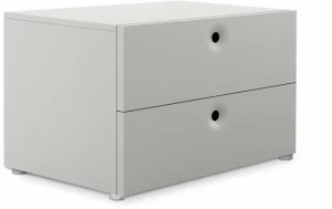 Casamania & Horm Прикроватная тумба с ящиками из шпонированной или лакированной древесины Anish