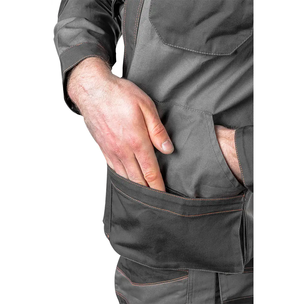 Толстовка рабочая Neo Tools хлопок 100% серая размер XXL рост 190 Нет STLM-2176163 - Вид №6