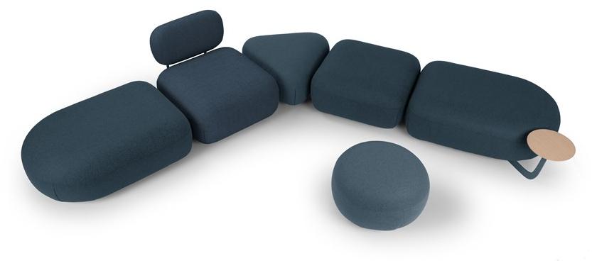 True Design Квадратный пуф с полкой для журналов Code Cd 60sq / cd 75sq - Вид №14