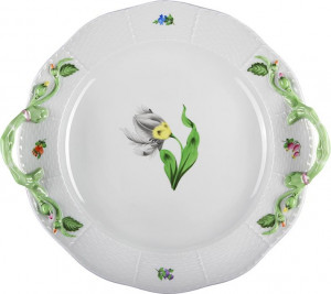 75422 Herend Блюдо круглое с ручками 38,5см "Китти" Фарфор