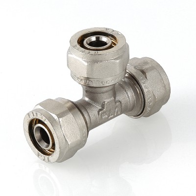 VTm.331.N.262620 Фитинг обжимной – тройник Valtec 26 х 26 х 20 мм  - Вид №3