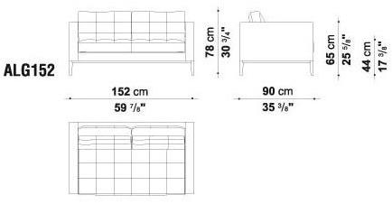 B&B Italia Project Тафтинговый 3-местный диван из ткани Ac lounge sun-id-1462802 - Вид №4