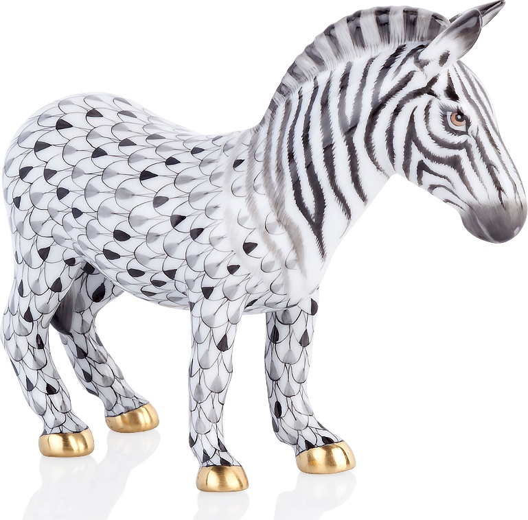 10615689 Herend Фигурка 10см "Зебра" (лим.вып. 250шт) Фарфор 
