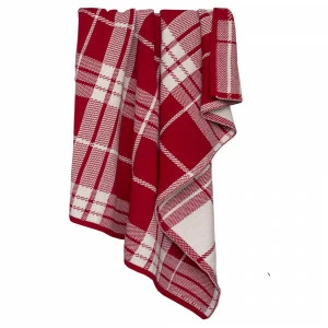 Плед Tartan love красная клетка APERO ДИЗАЙНЕРСКИЕ, КЛЕТКА, ОРНАМЕНТ, НОВЫЙ ГОД 030104 Красный