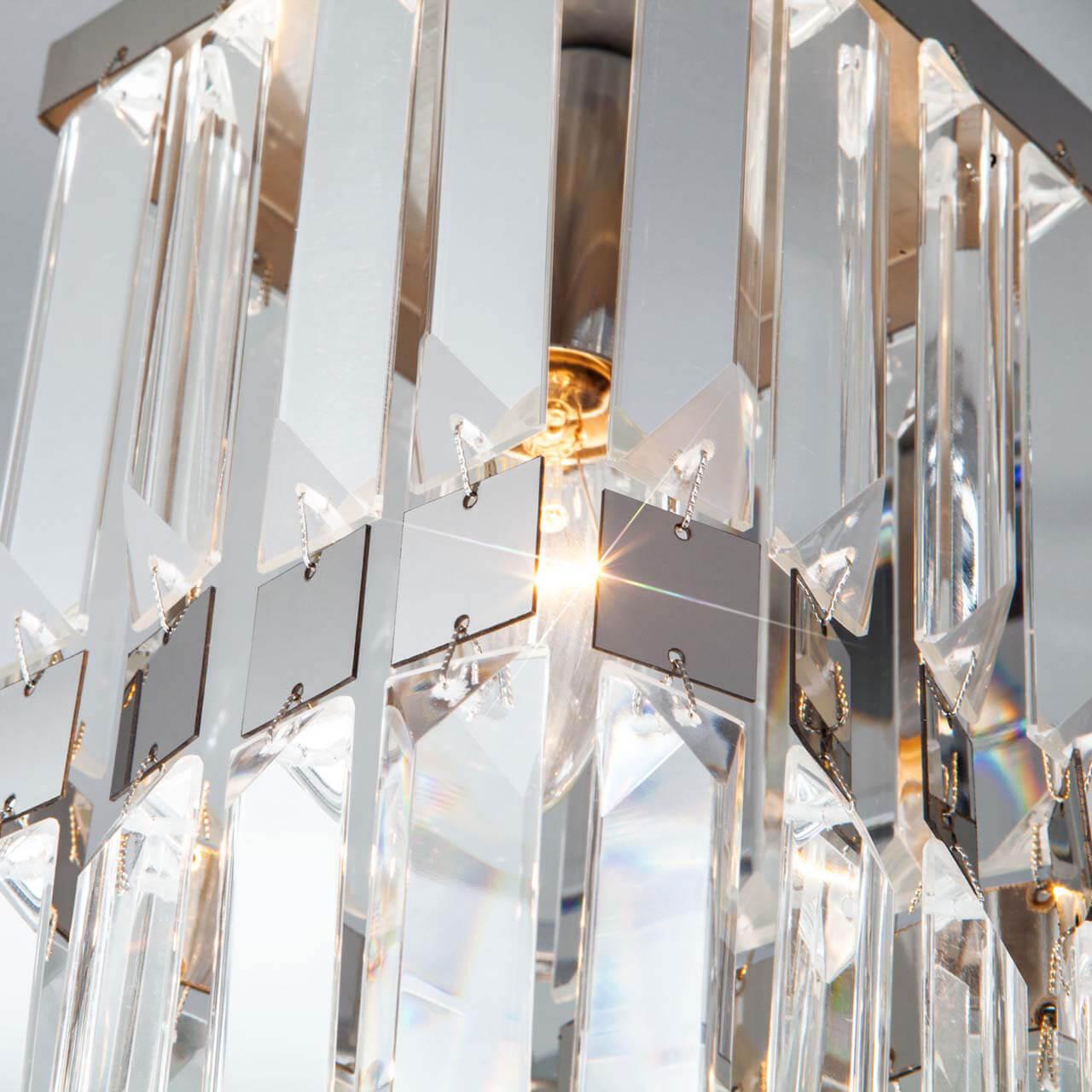 Потолочная люстра Eurosvet Barra 10100/6 хром/прозрачный хрусталь Strotskis EUROSVET ДИЗАЙНЕРСКИЕ, BARRA 00-3888688 Прозрачный;хром  - Вид №3