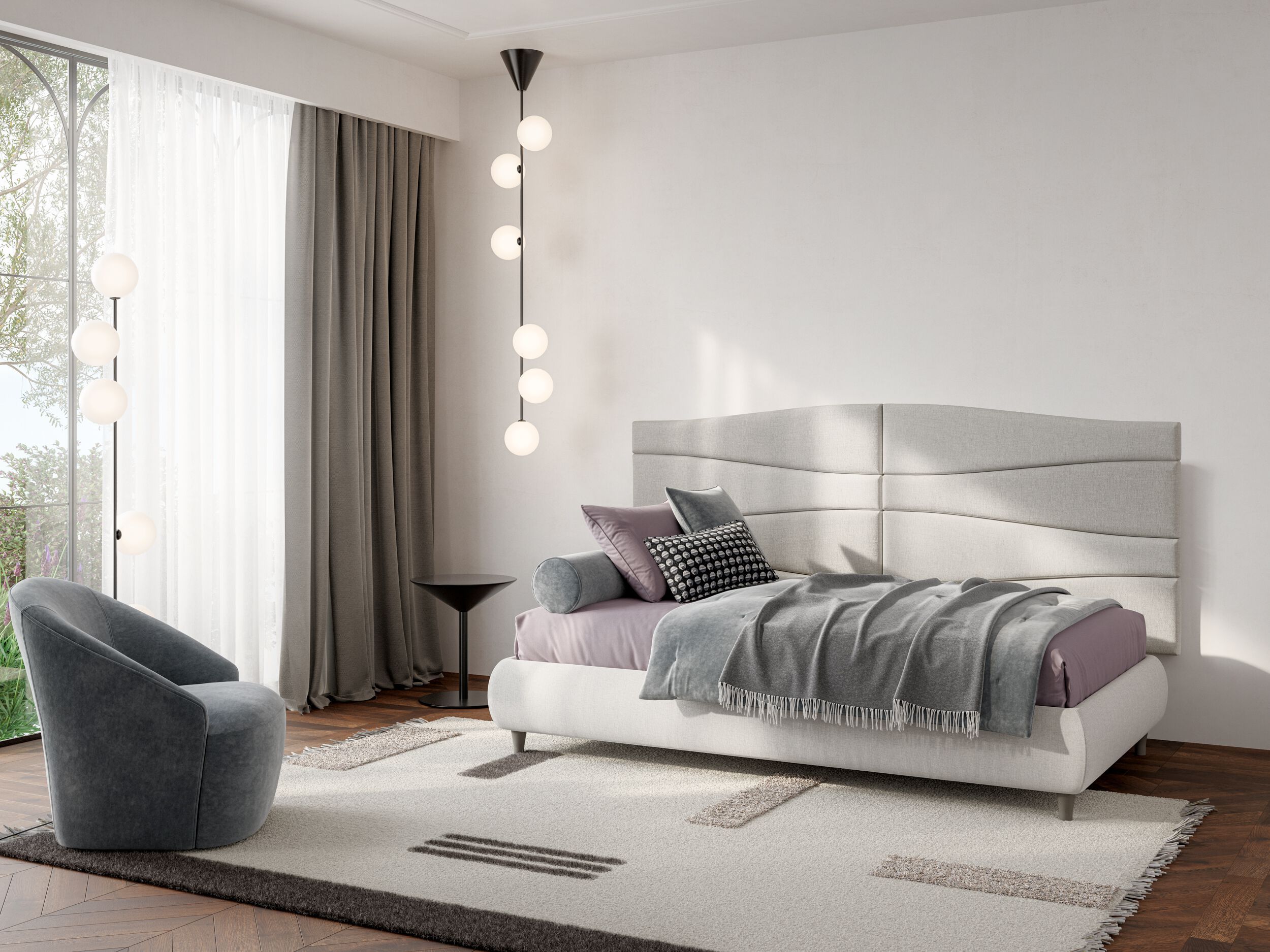 Мягкое изголовье Twils BOISERIE FLUTE ARCH-00014866 - Вид №2