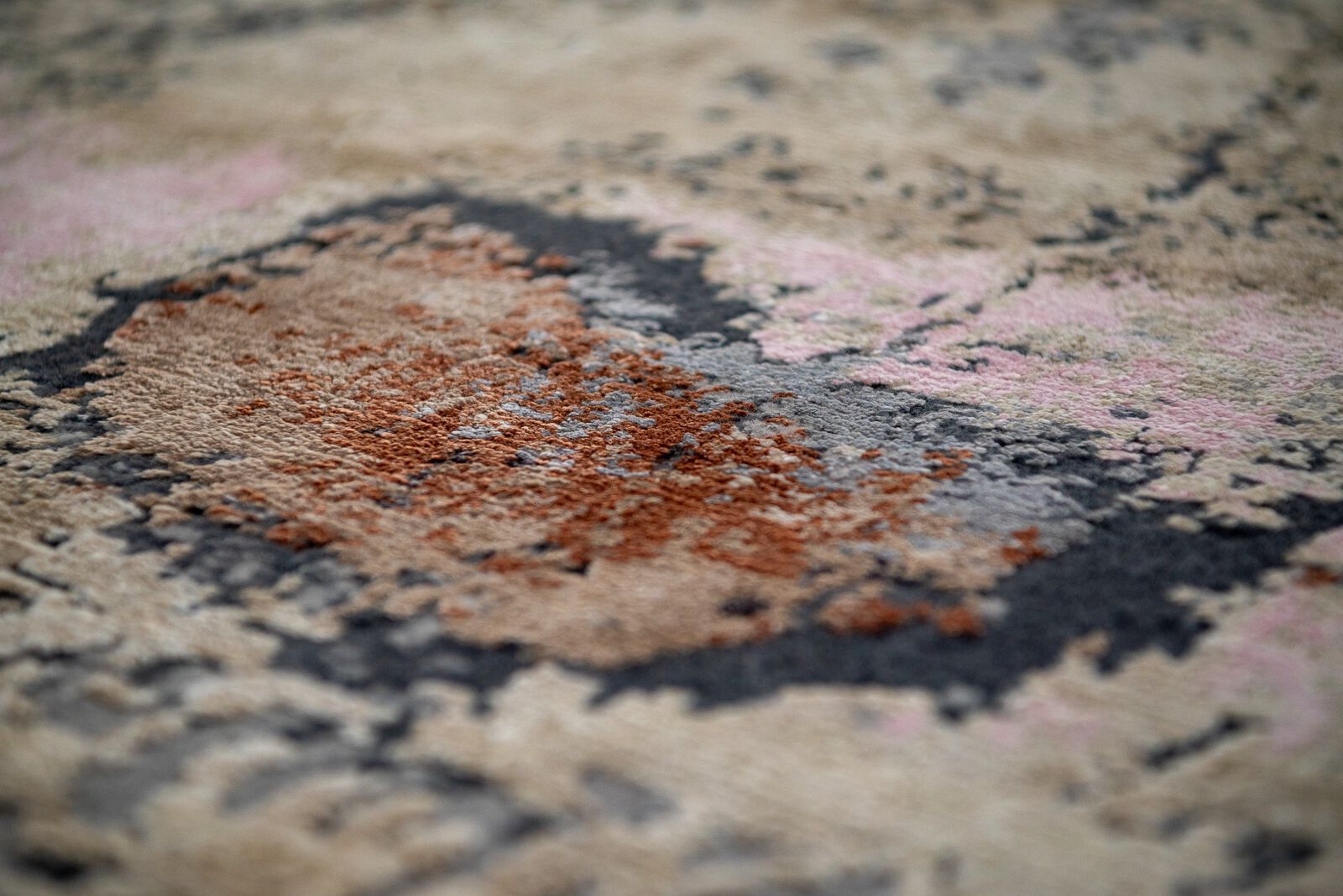 Индийский ковер из новозеландской шерсти и чистого шелка Mantellassi 1926 STYLIZED ASTEROID ARCH-00007252 - Вид №1