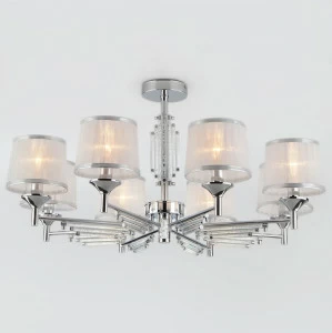 Потолочная люстра Eurosvet 60081/8 хром EUROSVET ДИЗАЙНЕРСКИЕ, AMALFI 00-3888657 Серебро