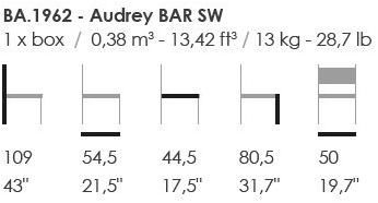 Fenabel Барный стул из мягкой ткани Audrey sun-id-1416667 - Вид №4