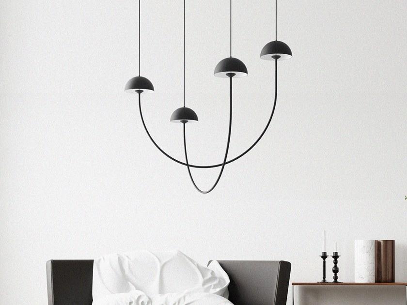 luxcambra Светодиодный подвесной светильник из латуни Champignon C_black_1336 - Вид №4