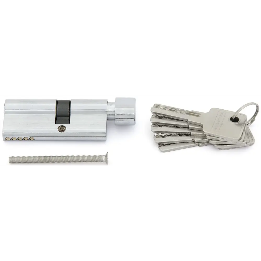 Цилиндр Palladium BK CP, 30x40, ключ/вертушка, цвет хромированный STLM-2133647 - Вид №1