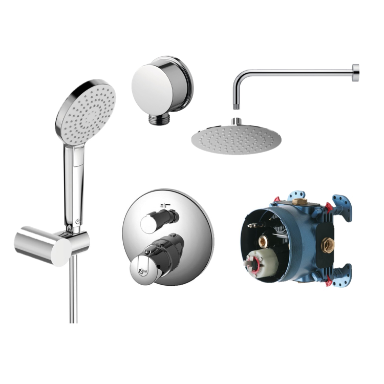 BD006XC Промо-набор 6 в 1 «ВСЕ для встройки с термостатом CERATERM Ideal Standard CERATHERM 100 NEW  - Вид №1