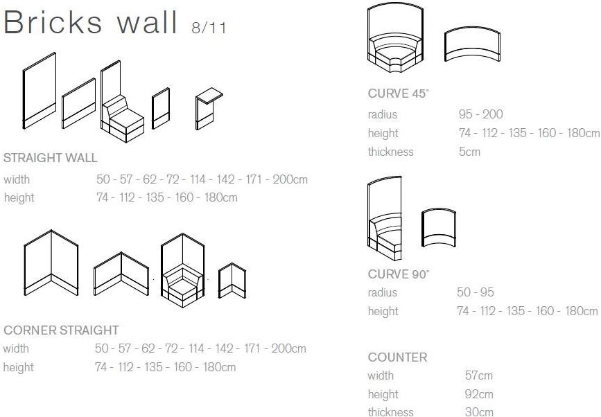 Casala Звукопоглощающая офисная перегородка из ткани Bricks sun-id-1383445 - Вид №4