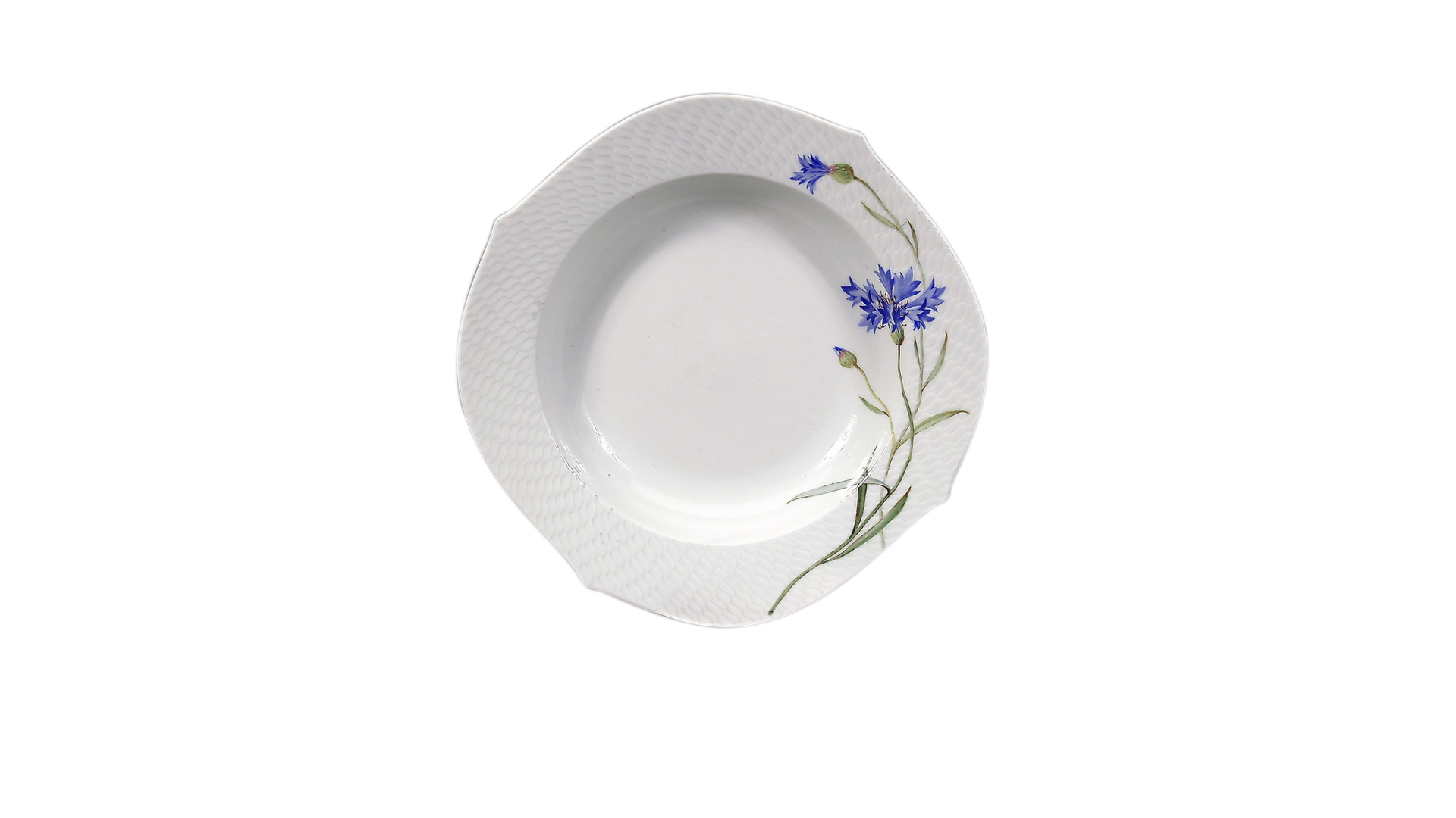 10618720 Meissen Сервиз столовый 6/21 "Игра волн, рельеф, голубые васильки" Фарфор  - Вид №3