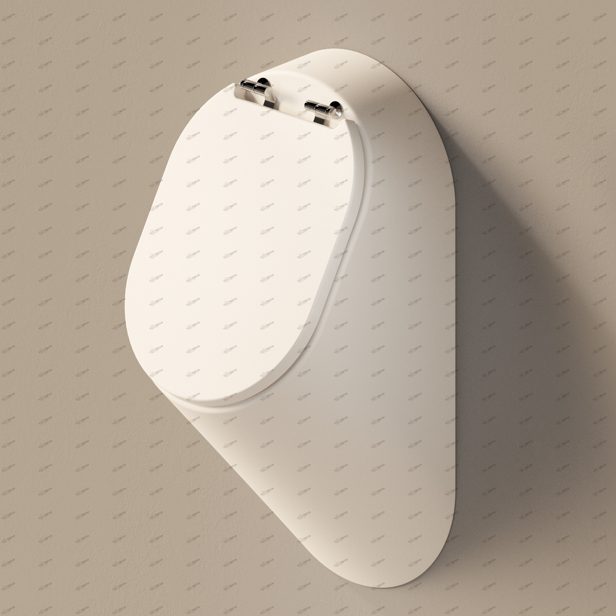 KY299003 Настенный писсуар, уринал с мушкой Ceramica Flaminia Key, Белый Матовый