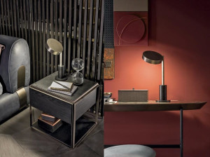 Регулируемая металлическая настольная лампа