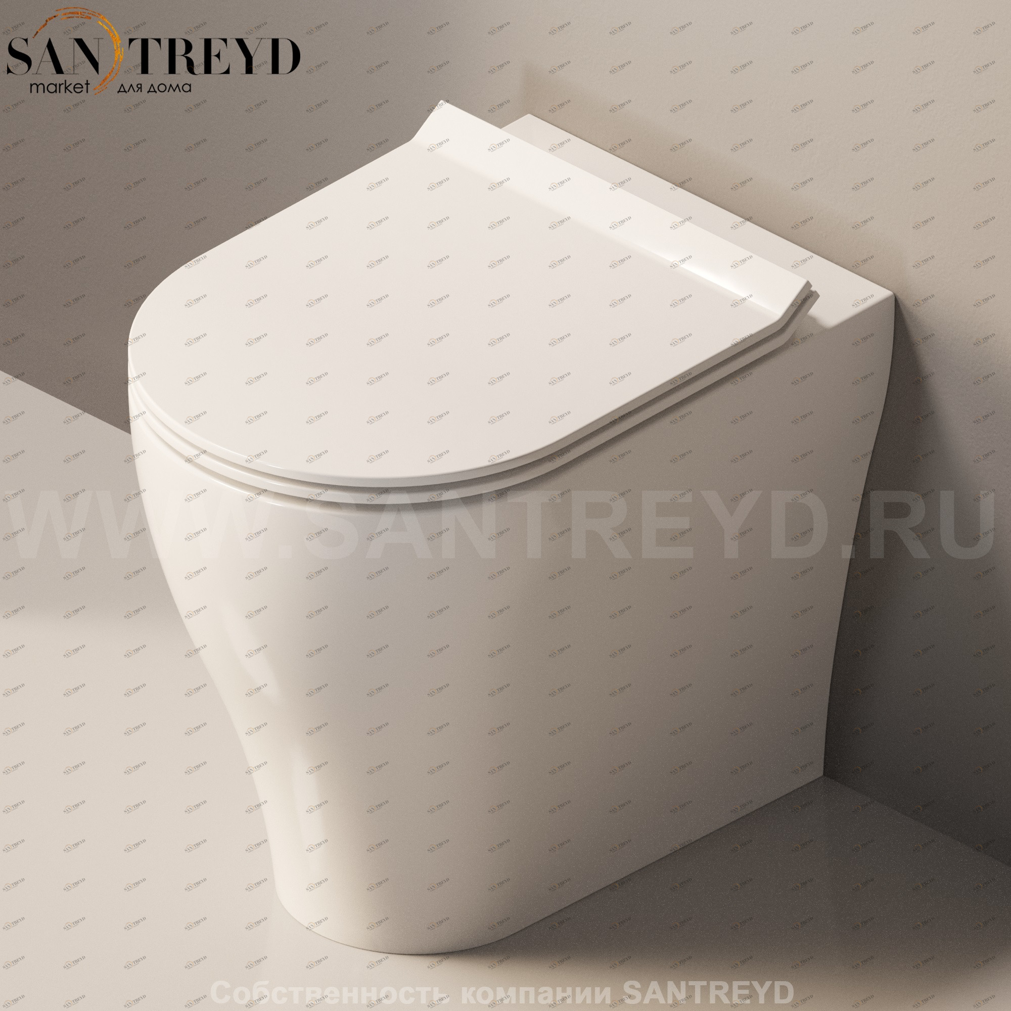 AP117G9016 Приставной унитаз напольный Белый Ceramica Flaminia App Италия