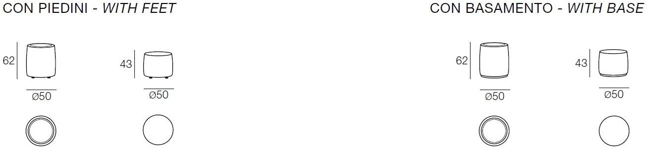 CTS SALOTTI Пуф из мягкой ткани sun-id-1399237 - Вид №3