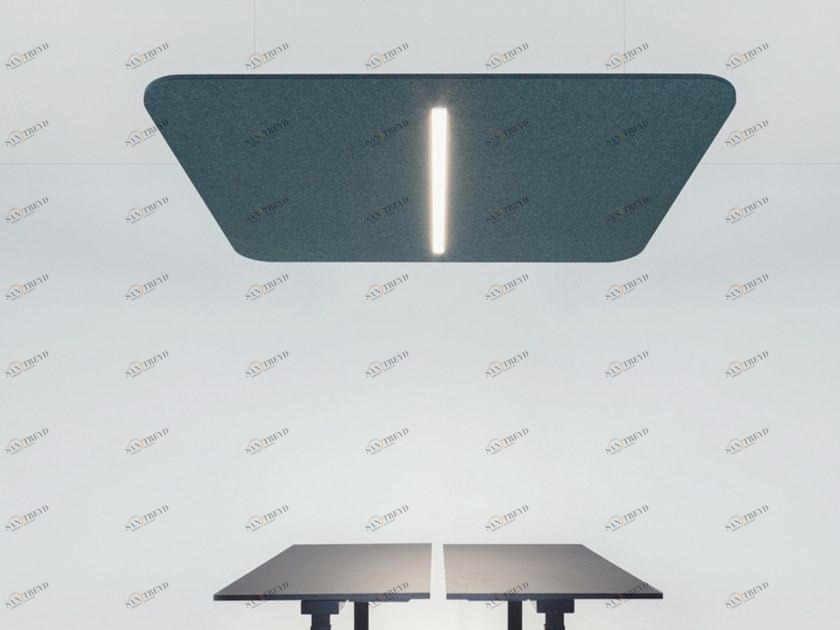 IMPACT ACOUSTIC® Акустические острова из переработанного пластика со встроенной подсветкой sun-id-1466601