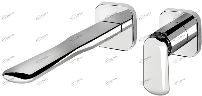 Fir Italia Смеситель для умывальника настенный из латуни с одной ручкой Dynamica 88 8818208