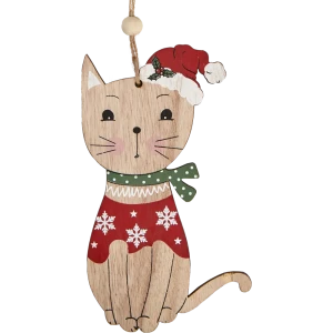 Украшение ёлочное ErichKrause Decor «Кошечка», 13 см, дерево 82306319 STLM-2146605