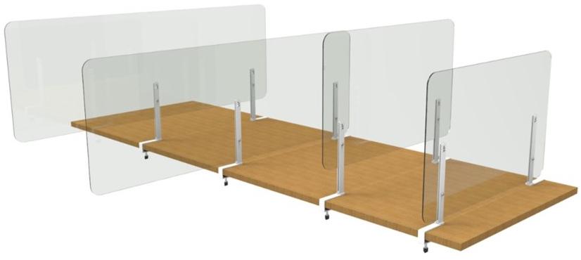 Steelbox by Metalway Скамья pmma parafiato барьер с зажимами Zen protect sun-id-1431804 - Вид №2