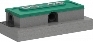 01000180 uBox universal Базовый комплект для отделочных комплектов для плоского монтажа Hansgrohe