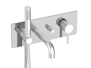 Настенный термостатический смеситель для ванны с переключателем