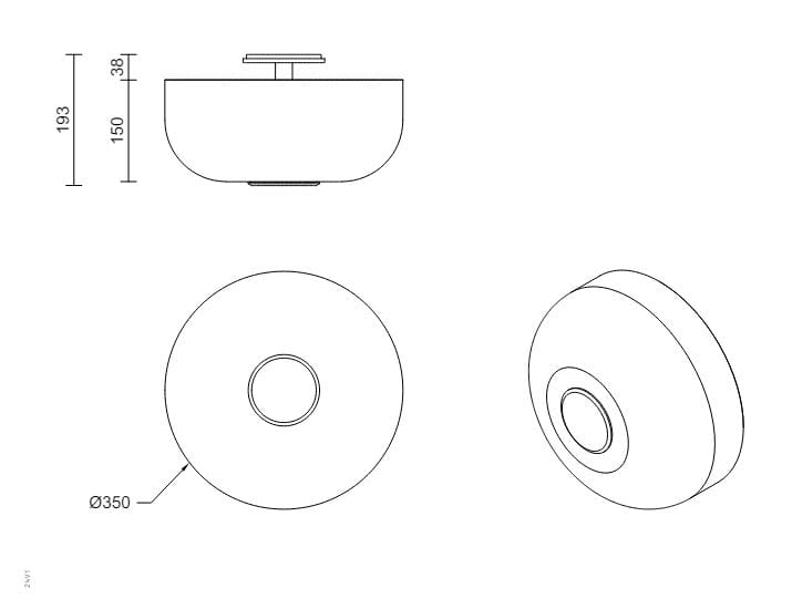 Стеклянный настенный светильник Articolo Studios Роло ARCH-00031954 - Вид №6