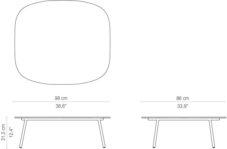 Керамический прямоугольный низкий садовый столик TRIBÙ Tosca ARCH-00034364 - Вид №6