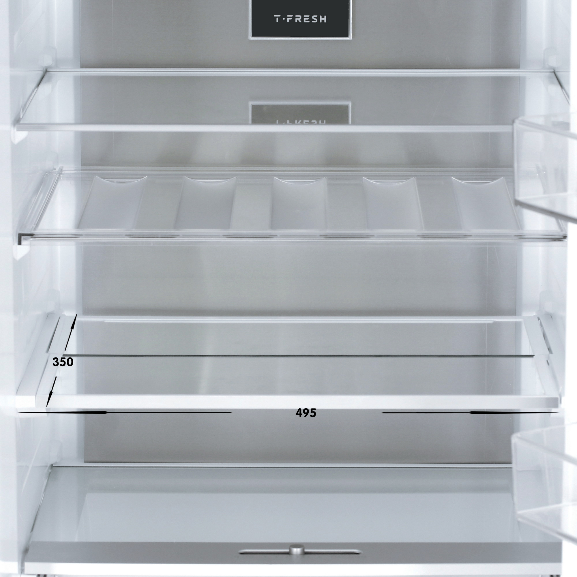5485318 Холодильник с морозильником   TCL TRRP-387BMWDG1 серебристый STDN-0022139 - Вид №8