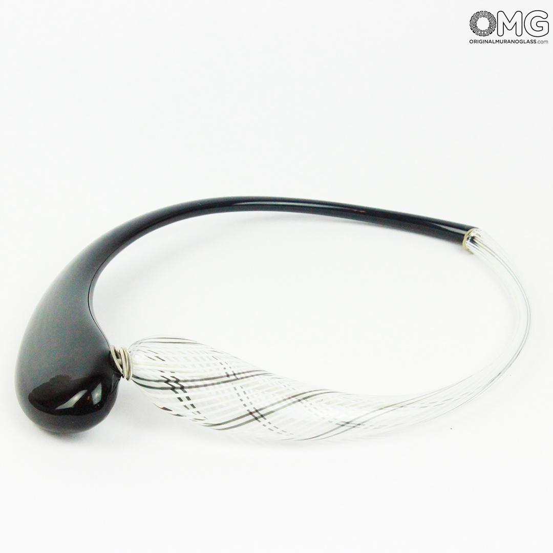 946 ORIGINALMURANOGLASS Колье Дениз филигрань - муранское стекло OMG 21 см  - Вид №1
