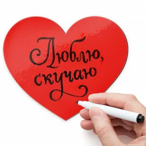 Магнит для записей "Сердце" Melompo MELOMPO  00-3871403 Красный