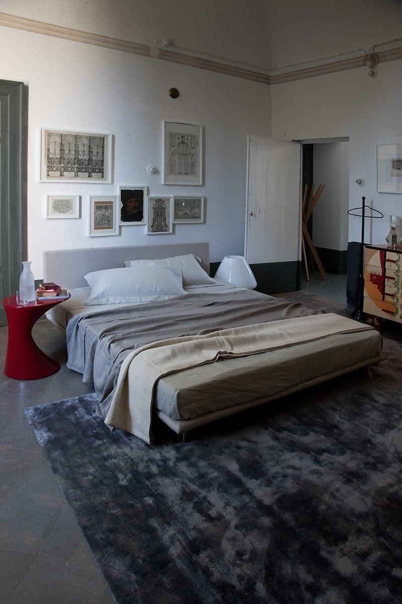 Zanotta Регулируемая по высоте двуспальная кровать из ткани или кожи Milano sun-id-1463811 - Вид №5