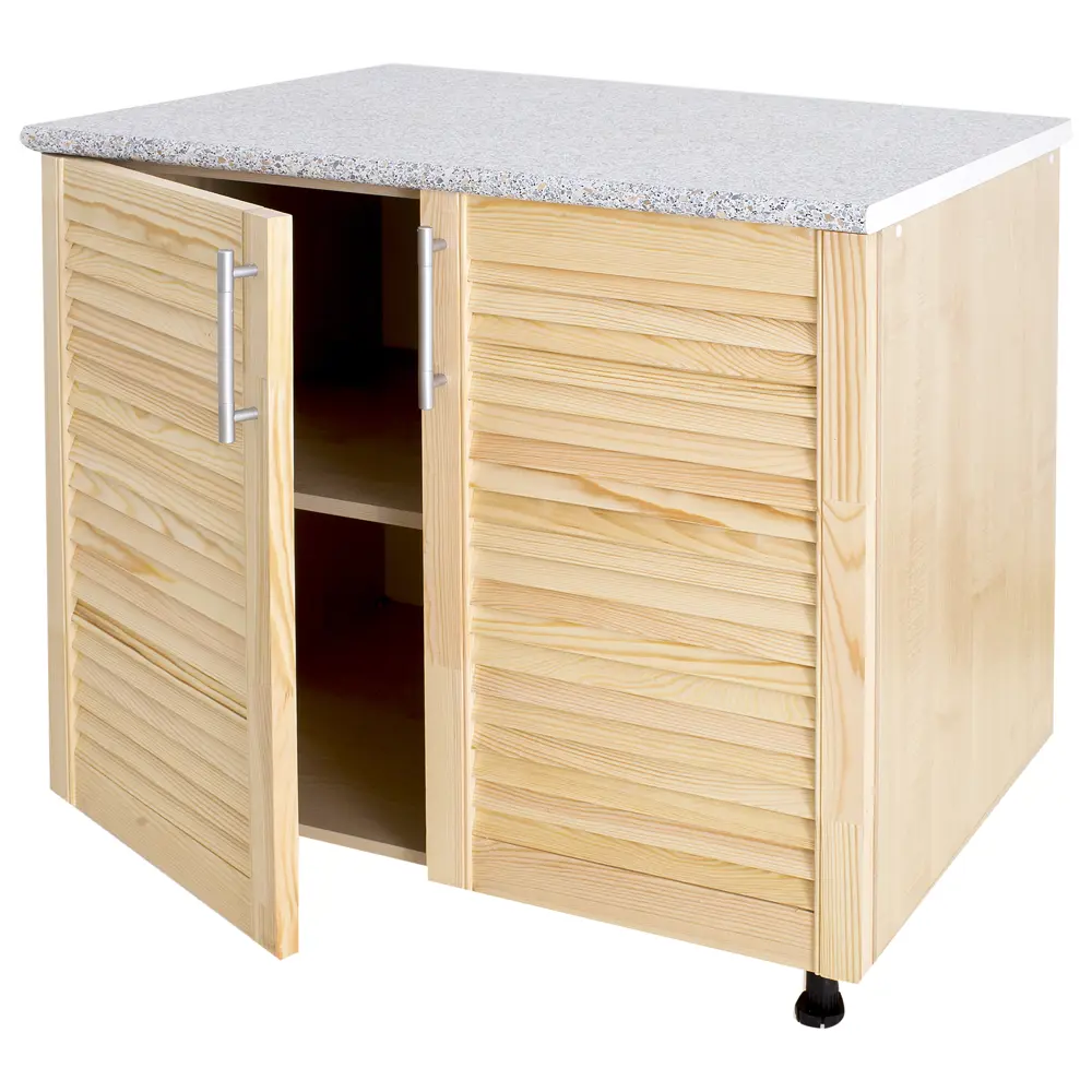 Шкаф напольный "Сосна массив" 80x86x60 см, ЛДСП, цвет бежевый Santreyd STLM-2209945