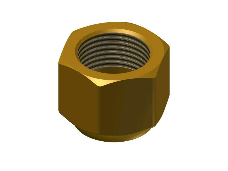 Danfoss Гайки и адаптеры для клапанов T2/TE2 и клапанов TE 5 - 55 Гайка накидная NS 4-12 011L1105  - Вид №6
