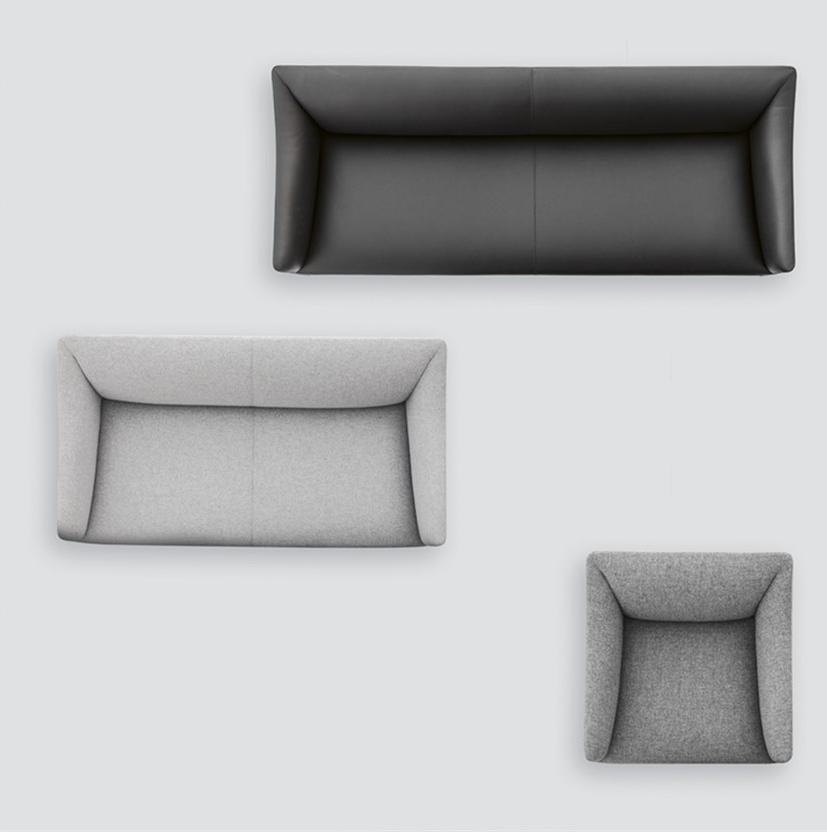 Andreu World 2-местный тканевый диван Couvé Sf1265 - Вид №6