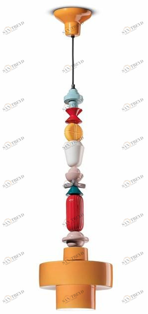 FERROLUCE Подвесной светильник из керамики Lariat C2532