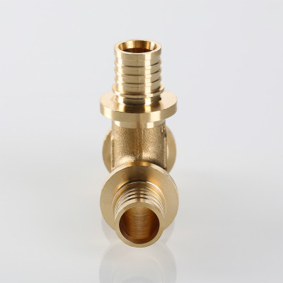 VTm.431.BG.252016 Фитинг аксиальный универсальный – тройник надвижной Valtec 25 (3,5) мм х 20 (2,8) мм х 16 (2,2) мм  - Вид №6