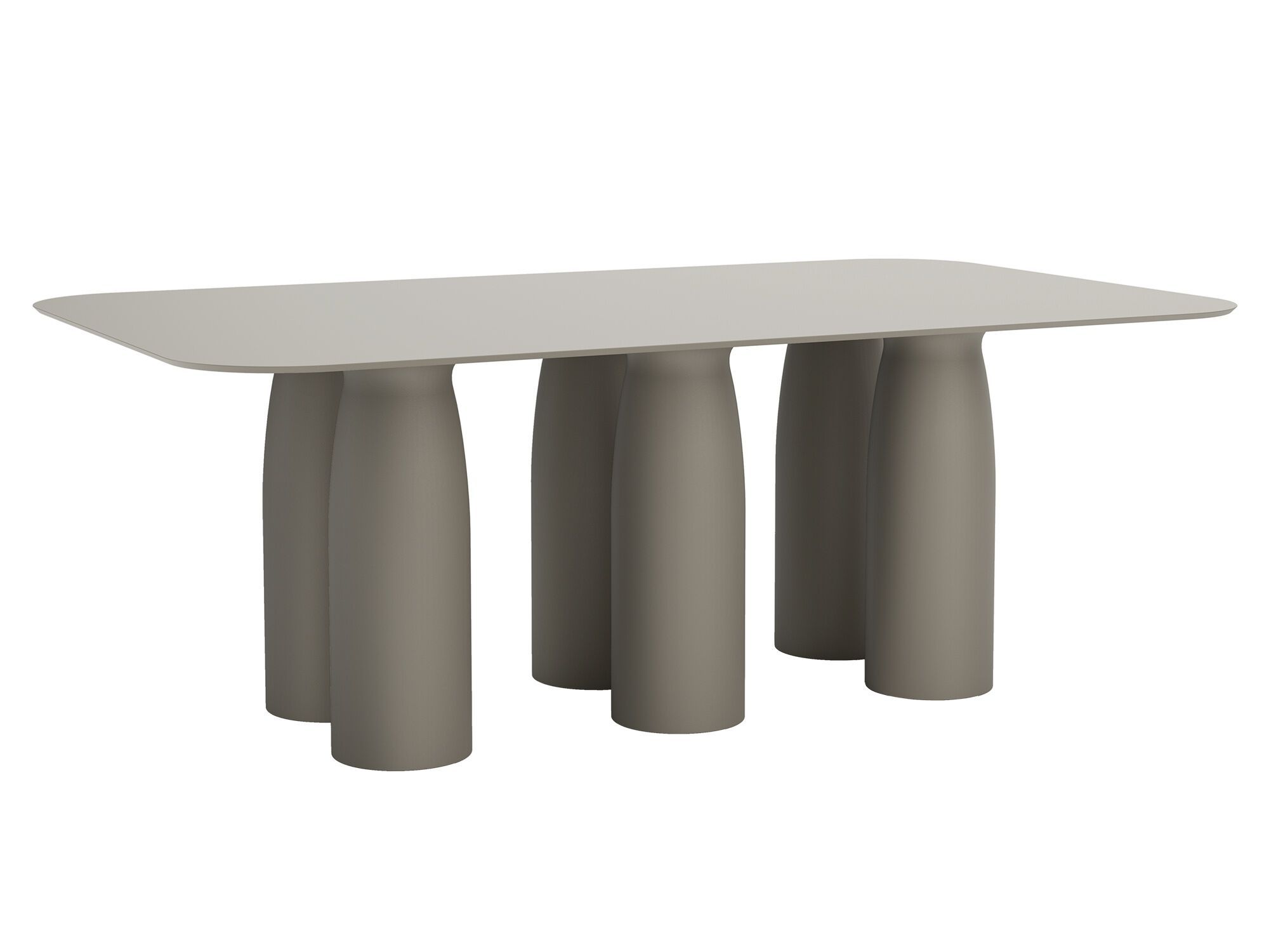 Прямоугольный обеденный стол из полиэтилена с верхней частью HPL Qeeboo Toto, Totino, Tata ARCH-00128628 - Вид №7