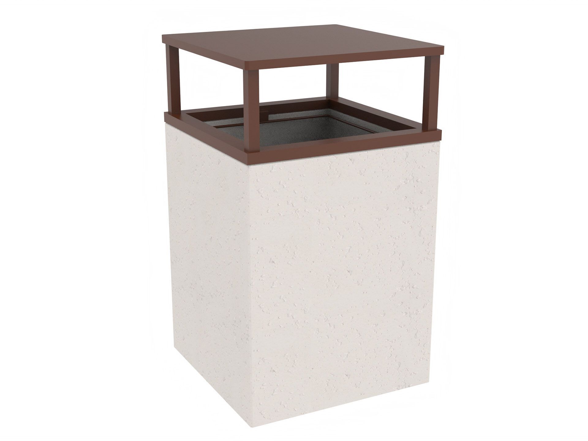 Бетонные стойки для мусора с крышкой Lazzari Афина ARCH-00133561 - Вид №1