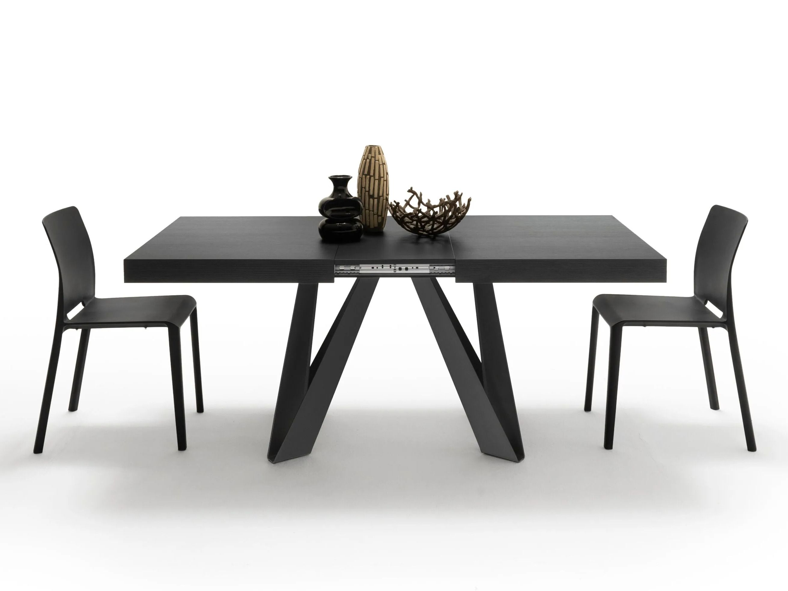 Выдвижной прямоугольный стол из железа с меламиновой столешницей Mobili Fiver ROMINA ARCH-00069646 - Вид №3