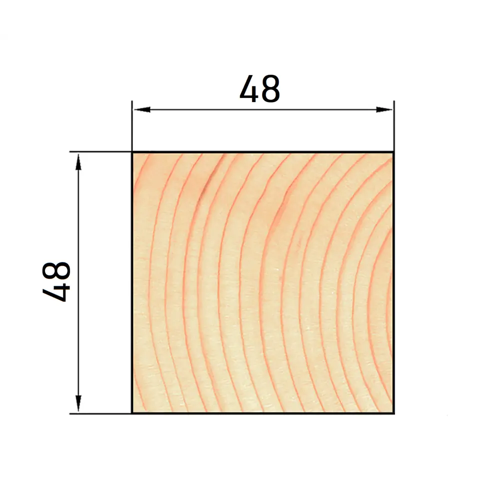 Брусок строганый Santreyd 48x48x3000 мм для мебели и отделки 82202383 STLM-0021876 - Вид №5