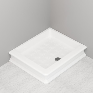 133701 Душевой поддон угловой 80*96 SX 96 см цвет Белая глазурь Kerasan RETRO Италия