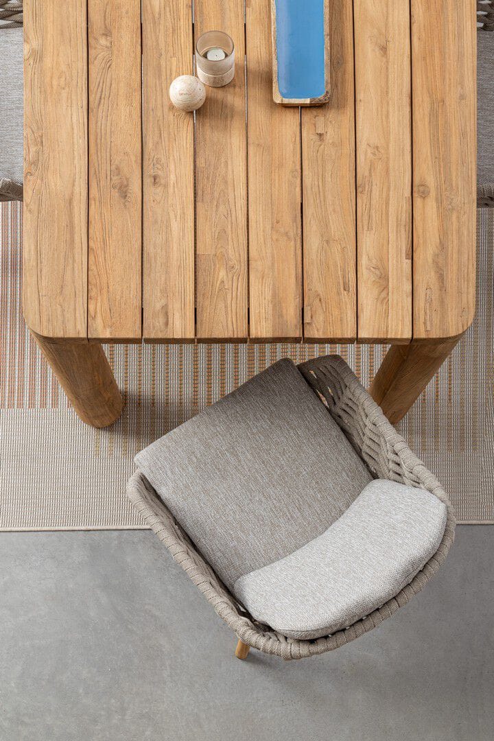 Прямоугольный садовый стол из тикового дерева BIZZOTTO MAVERICK ARCH-00134116 - Вид №16