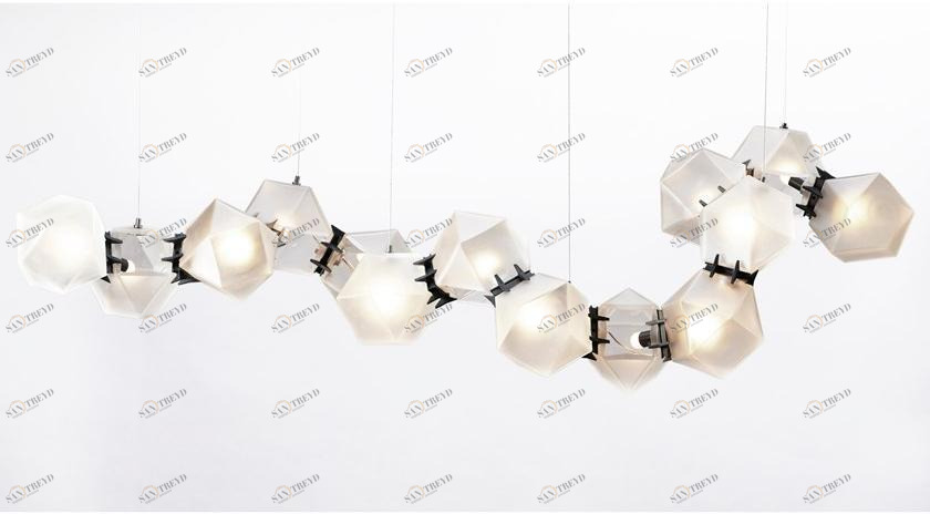 GABRIEL SCOTT Светодиодная подвесная лампа из дутого стекла Welles sun-id-1388442