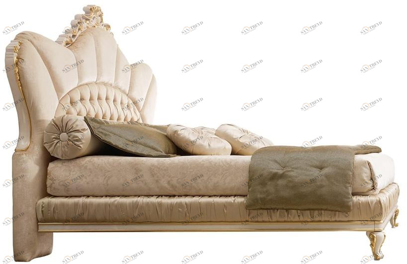 A.R. Arredamenti Двуспальная кровать с мягким изголовьем Ricasoli sun-id-1508166