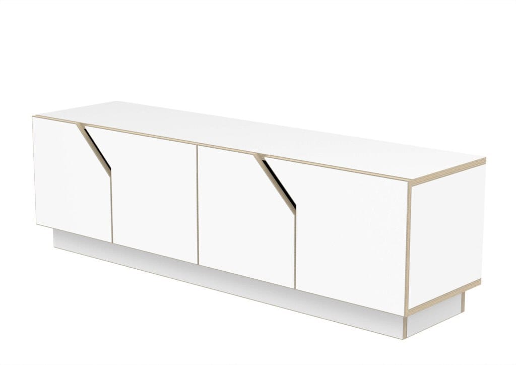 Низкий березовый ТВ-шкаф с распашными дверцами Radis Лабиринт ARCH-00048882 - Вид №2